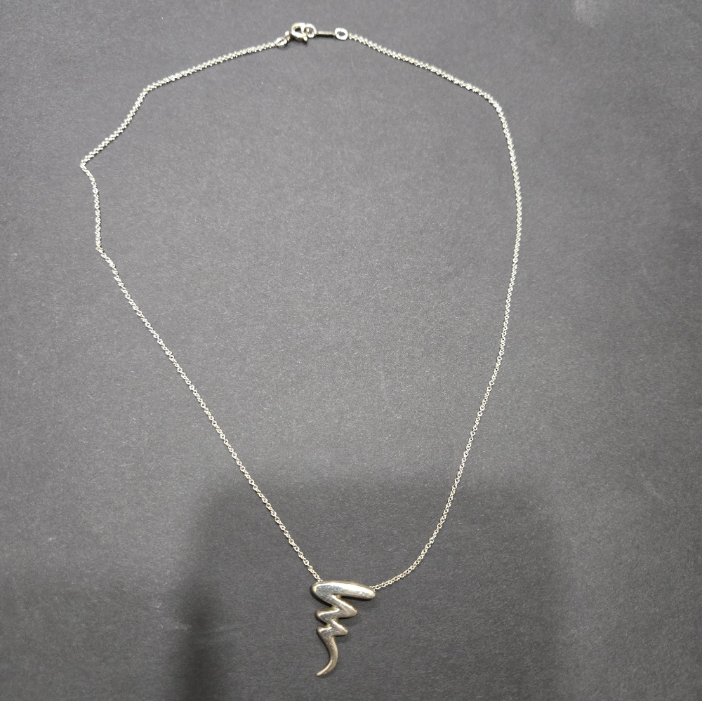 Silver Initial Necklace